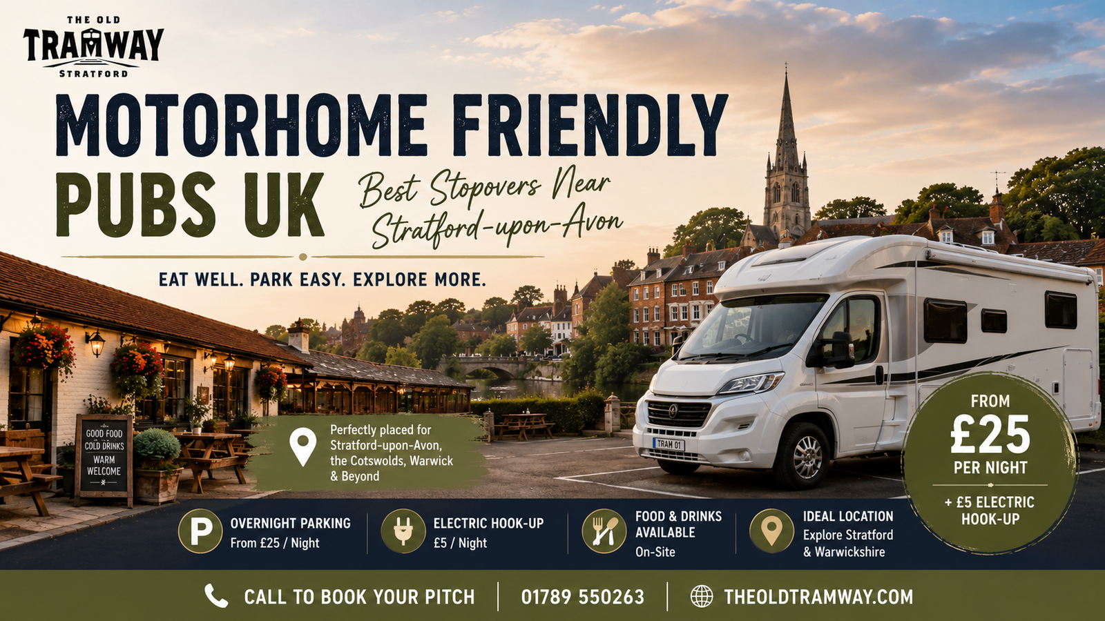 Motorhome Friendly Pubs UK: Best Stopovers Near Stratford-upon-Avon