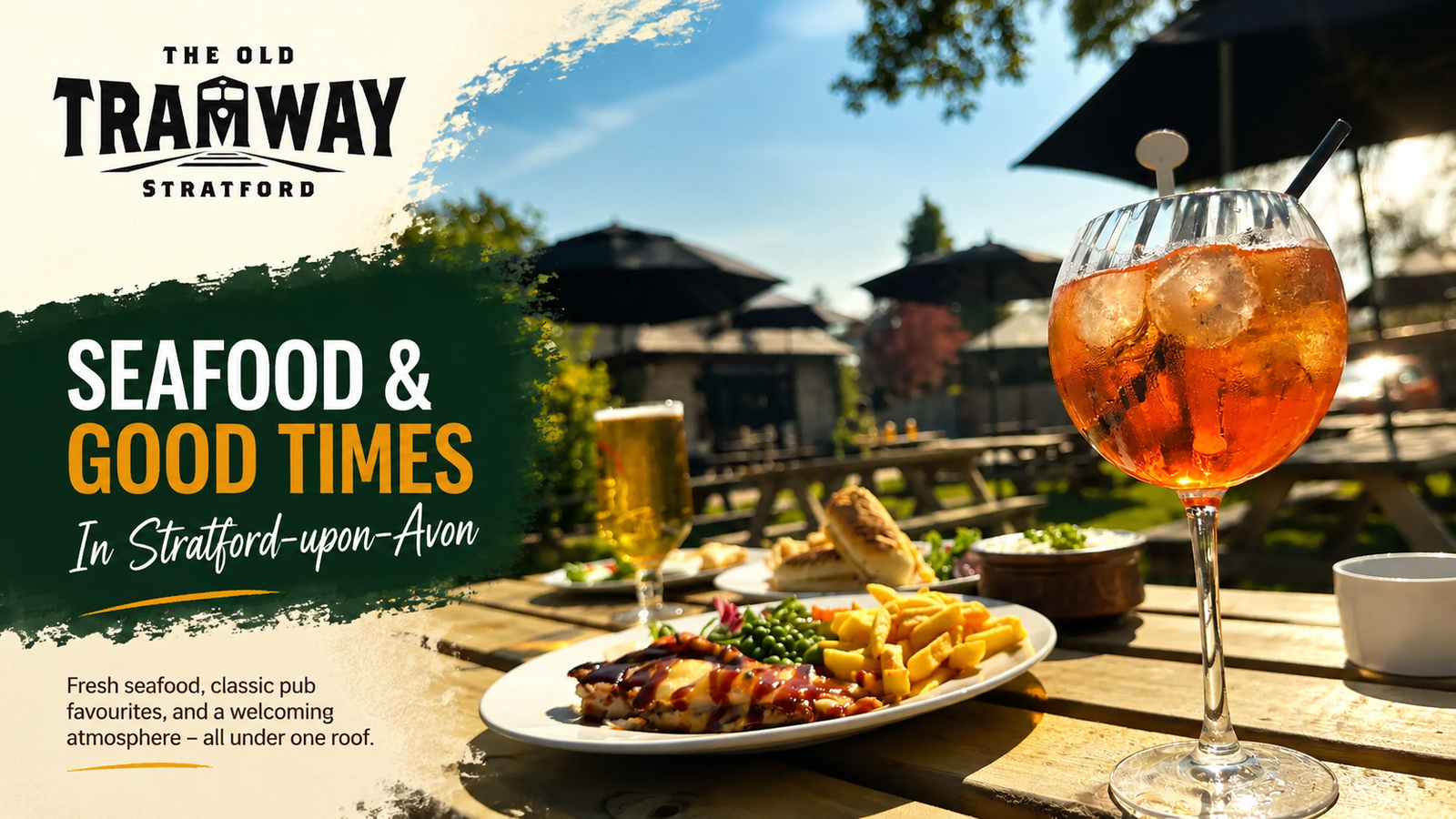 Seafood Restaurant in Stratford-upon-Avon: Fresh Fish, Seafood Dishes & Pub Dining at The Old Tramway